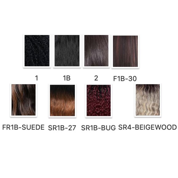 RCTD206 Brenna Mane Concept Lace Front Wig HD Transparent Curly Hair Bangs Crimp - Picture 5 of 5